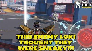 THIS ENEMY LOKI THOUGHT THEY WERE SNEAKY IN WAR ROBOTS!!! #warrobots #wr #loki #shorts #short