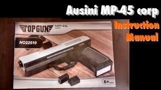 Ausini bricks MP-45 instruction manual (lego compatible)