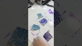 Mokume-gane technique on a translucent polymer clay #polymerclay #polymerclaytutorial