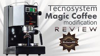 ОБЗОР / REVIEW Tecnosystem Magic Coffee +MOD переделка под молотый кофе и пар.