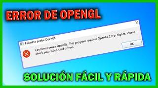 Como solucionar el error de OpenGL en Ultimaker Cura