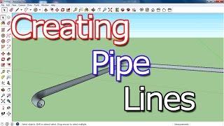 How To Create Pipe lines in Sketchup