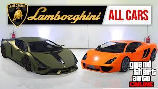 Complete List of Lamborghini Cars in GTA 5 Online