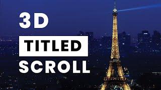 3D Tilted Scroll Effect | Jquery Plugins Tutorial