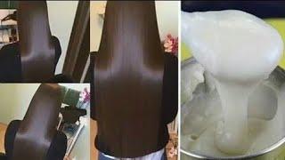 Permanent hair straightening at home only natural ingredients|beauty secret by samira