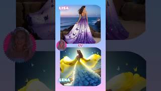 LISA 🩷 or LENA  Fun, cute choices  Which will you pick? #Lisa #Lena