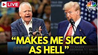 LIVE: Tim Walz Unleashes on Donald Trump and Elon Musk in Wisconsin Rally | Kamala Harris | N18G