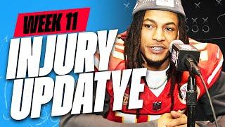 MUST SEE Week 11 INJURY UPDATES - Fantasy Football Advice