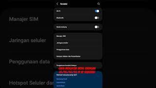 Cara mengatur mode jaringan 2G/3G/4G/5G di hp samsung