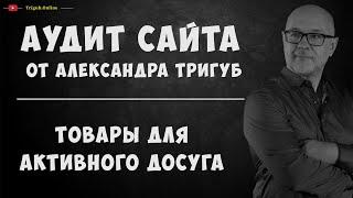 Аудит интернет магазина товаров для активного досуга. Анализ сайта на ошибки. Пример аудита сайта.