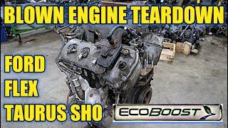 Taurus SHO Flex ECOBOOST 3.5 V6 BAD Engine Teardown! What Killed This Maintained Engine?