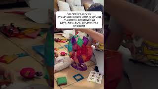 Last day of Magnatiles sale! #toys #toddlertoys #sale