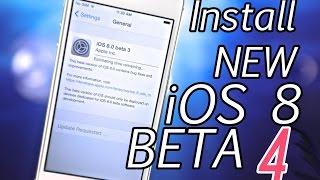 How To Install NEW iOS 8 Beta 4 FREE Without UDID & See New Features