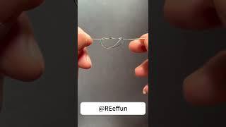 How to Tie a Lure Leader in 20 Seconds | Surgical Knot Tutorial  #reeffun #fishingknots #fishinghook