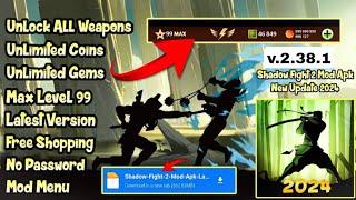 Shadow Fight 2 Mod APK Unlimited Resources, MAX Level 50000, All Weapons Unlocked | Direct Link