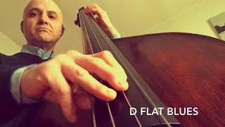 D FLAT BLUES BASS LINE PLAY ALONG BACKING TRACK