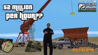 Easy Money Crushing Cars in GTA San Andreas Multiplayer | WTLS