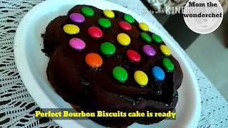 BOURBON BISCUIT CAKE @20 BAKE WITHOUT KHADAI EASY AND SIMPLE WAY OF MAKING CAKE BY MOM THE WONDERCHE