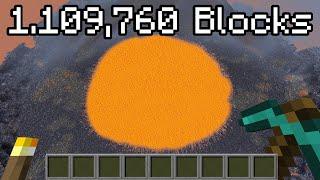 How many Blocks can you Break in One Click in Minecraft?