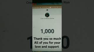 1k Subscribers Complete Thank you #trending #shorts #viral