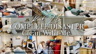 *NEW* COMPLETE DISASTER/ REAL LIFE MESSY HOUSE/ CLEAN WITH ME + JUBARA CLEANING MOTIVATION