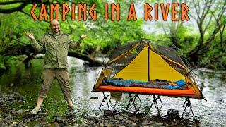 Weird tent on a River Camp