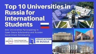 Top 10 Russian Universities for International Students in 2025 | Open Doors Scholarship