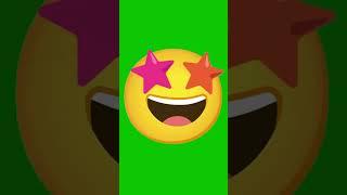  Star Struck Excited Emoji Animated Green Screen || Vfx Noob