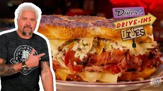 Guy Fieri Eats “World’s BEST” Pastrami Sandwich in Boston | Diners, Drive-Ins & Dives | Food Network