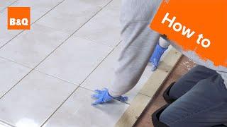 How to tile a bathroom floor