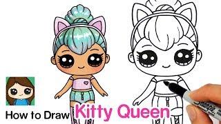 How to Draw Kitty Queen | LOL Surprise Doll