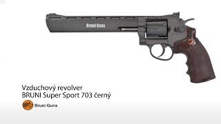 BR703B Vzduchový revolver CO2 Bruni Super Sport 703 černý | Colosus