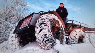 Самодельный каракат без цепей и ремней сцепления, на карданах. Декабрь 2021