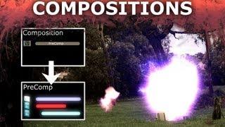 Adobe After Effects Basics Tutorial 2/8 - Compositions And Pre-Composing