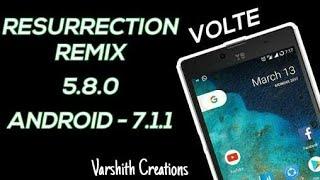 Resurrection Remix ROM on android. Dual split screen Nougat by Varshith Raj