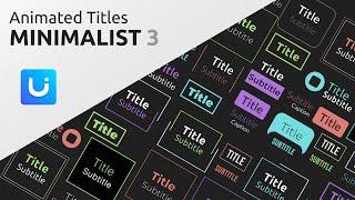 Animated Titles - Minimalist 3 - Doozy UI - Addon Preview
