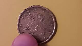 20 евроцентов Финляндия 2001 (20 eurocents finland)