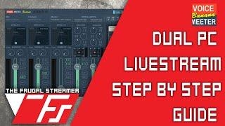Best Voicemeeter Banana Dual PC Stream Setup Guide 2019.  Super Easy to Set up!