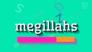 HOW TO PRONOUNCE MEGILLAHS? #megillahs