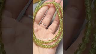 Custom Jewelry 4mm High-quality Faceted Peridot Bracelet #uniquejewelry #diy #jewelry