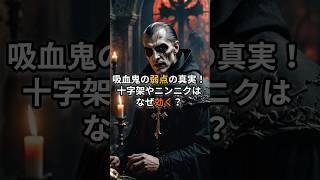 吸血鬼の弱点の真実！十字架やニンニクはなぜ効く？  #都市伝説 #オカルト #吸血鬼 #shorts