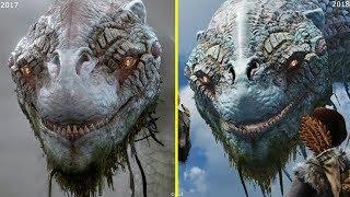 God of War 2016 vs 2017 vs 2018 Trailer Early Graphics Comparison