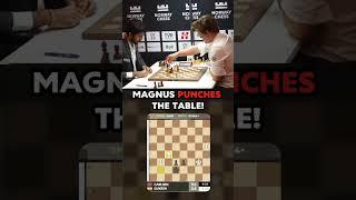 Magnus SLAMS the table 