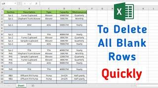 How to delete all blank rows in Excel quickly ⏩