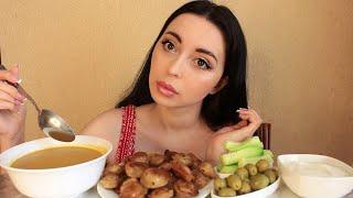 ПОЧЕМУ НЕ ЕДУ ОТДЫХАТЬ ?? / Жареные Пельмени / Mukbang / Ayka Emilly