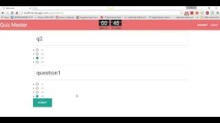 Quiz Master App Walkthrough