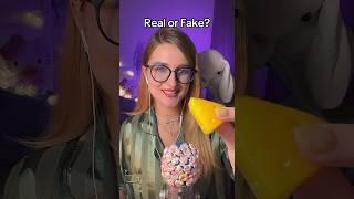 Real or Fake? Part 1 #асмр #asmr #asmrsounds #relax #mouthsounds #tinglesounds #tingles #tapping