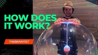 How does a plasma ball work? - A REAL BIG PLASMA GLOBE