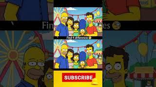 find 4 differences #simpsons