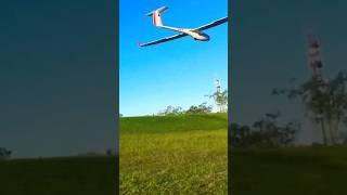 #rc ASW28  2.6m glider flyby and landing  #shorts